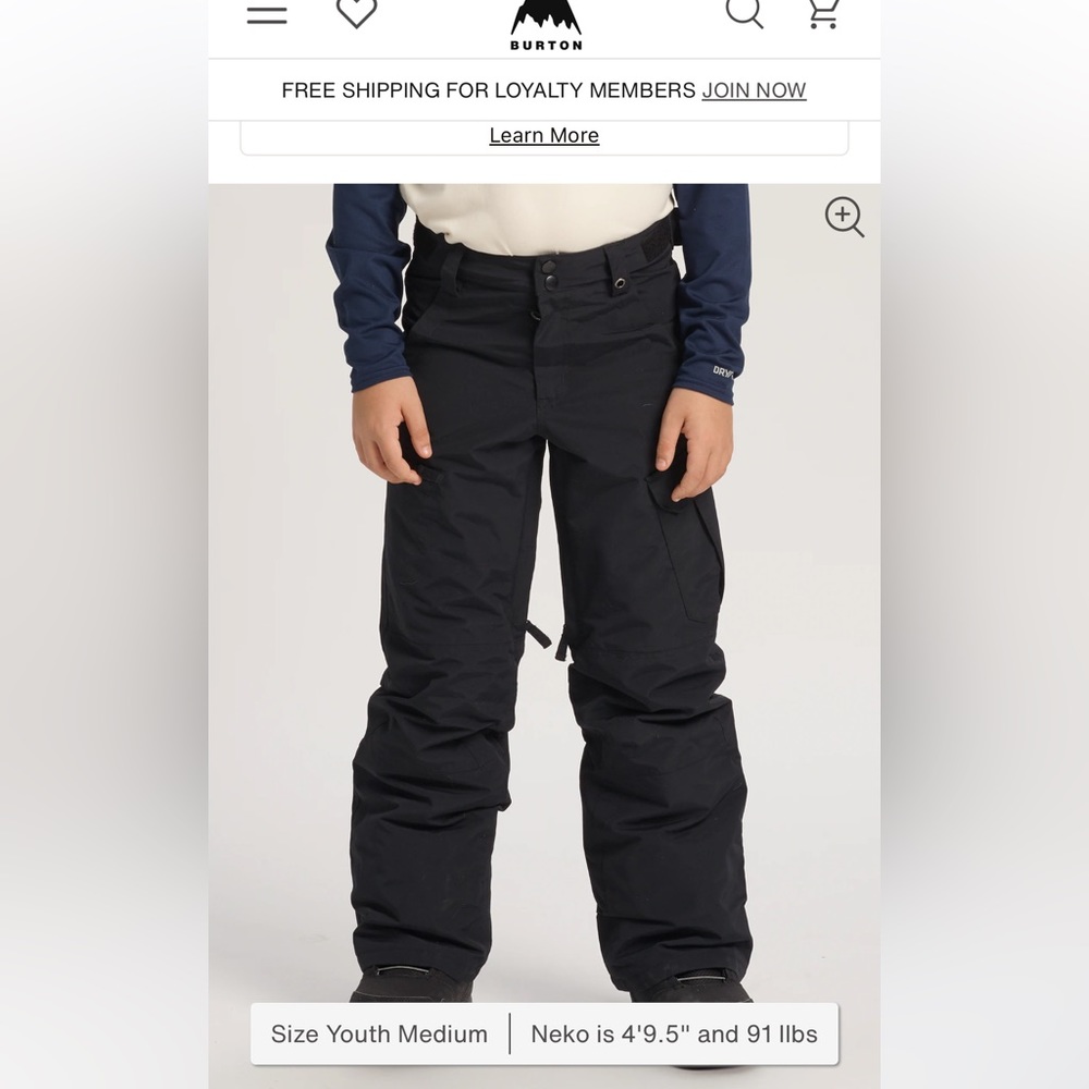 Burton Boys' Burton Exile 2L Cargo Pants